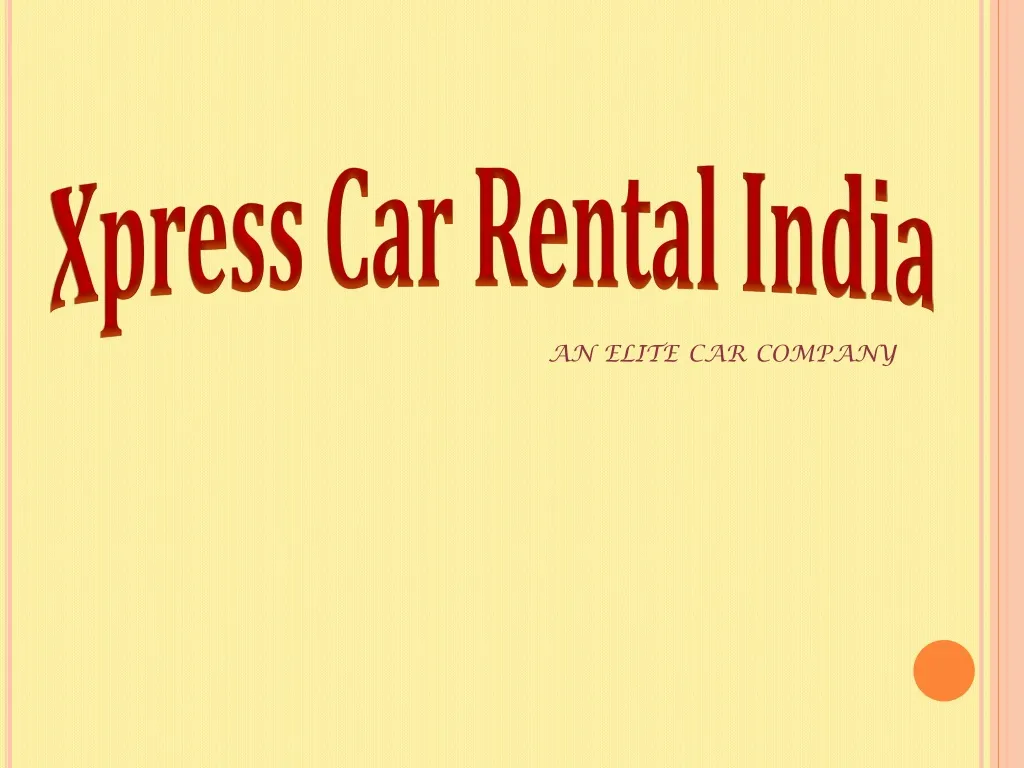 an elite car company