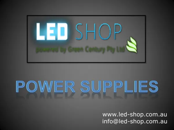 LED-Shop - Power Supplies