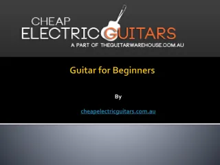 Guitar for Beginners - slide 1