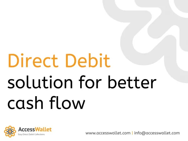 Direct Debit solution for better cash flow