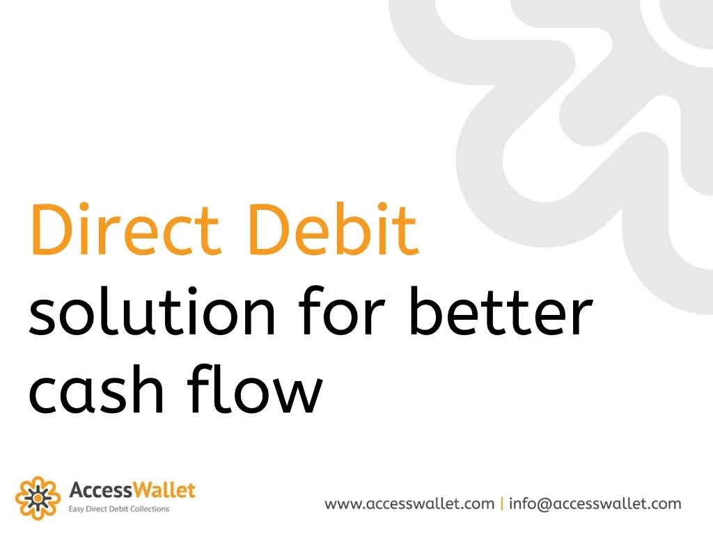 direct debit solution for better cash flow