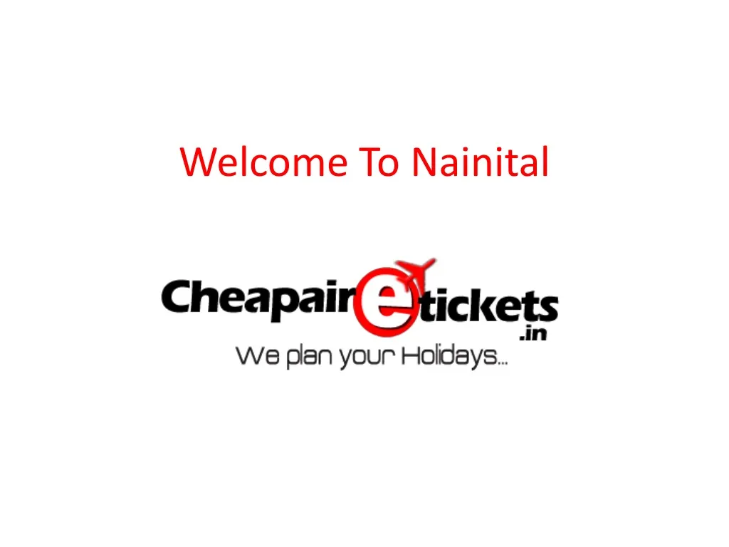 welcome to nainital