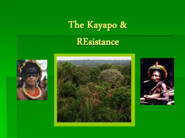 The Kayapo REsistance