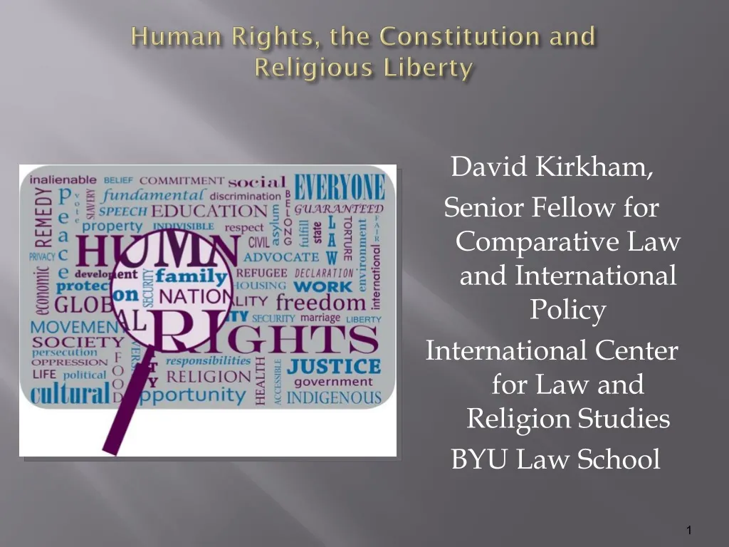 human rights the constitution and religious liberty