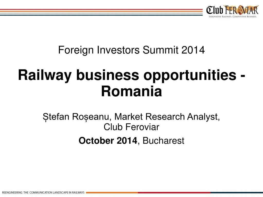 foreign investors summit 2014 railway business