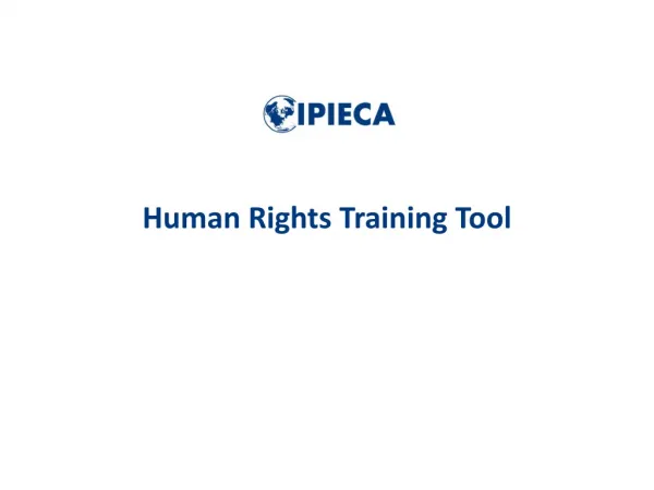 Human Rights Training Tool