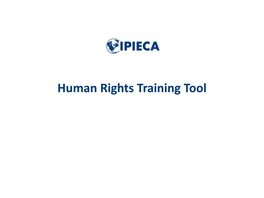 human rights training tool