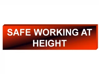 SAFE WORKING AT HEIGHT - slide 1