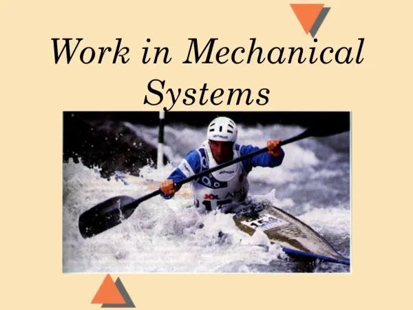 Work in Mechanical Systems