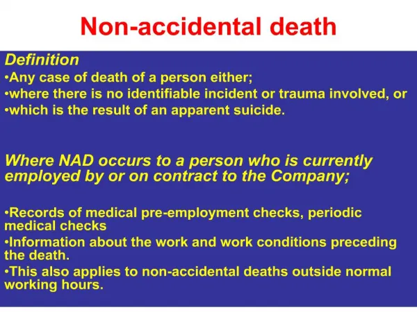 non-accidental death