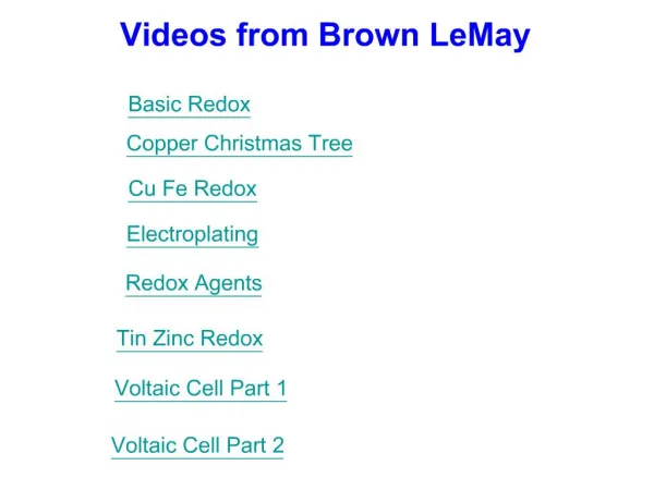 Videos from Brown LeMay