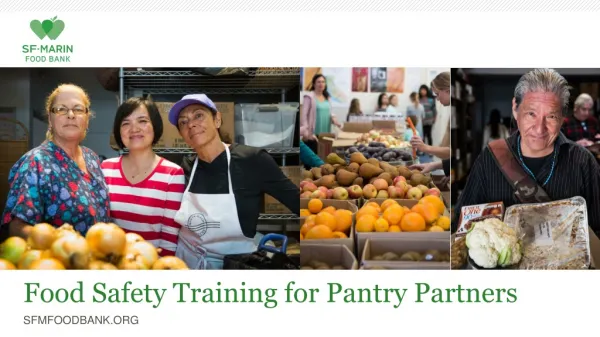 Food Safety Training for Pantry Partners