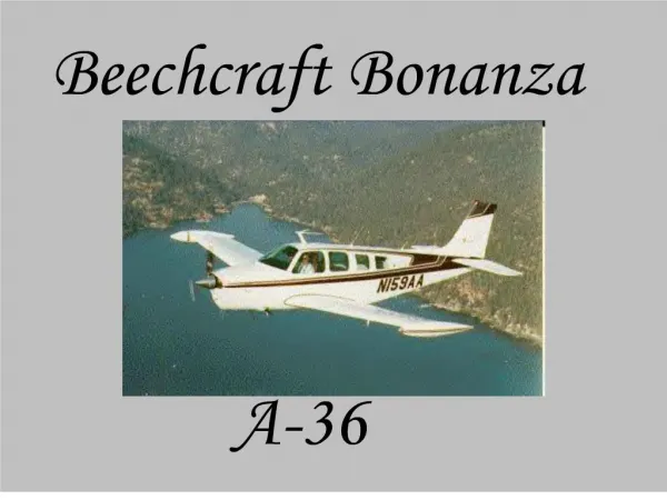 beechcraft bonanza a-36
