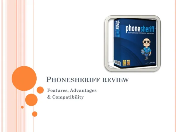 PhoneSheriff Cellular Phone Monitoring Program