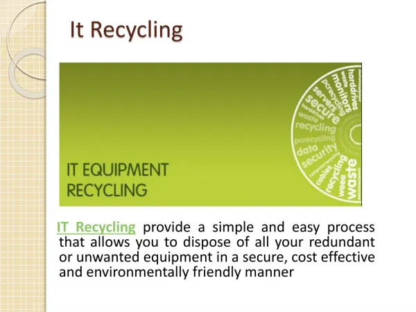 It Recycling