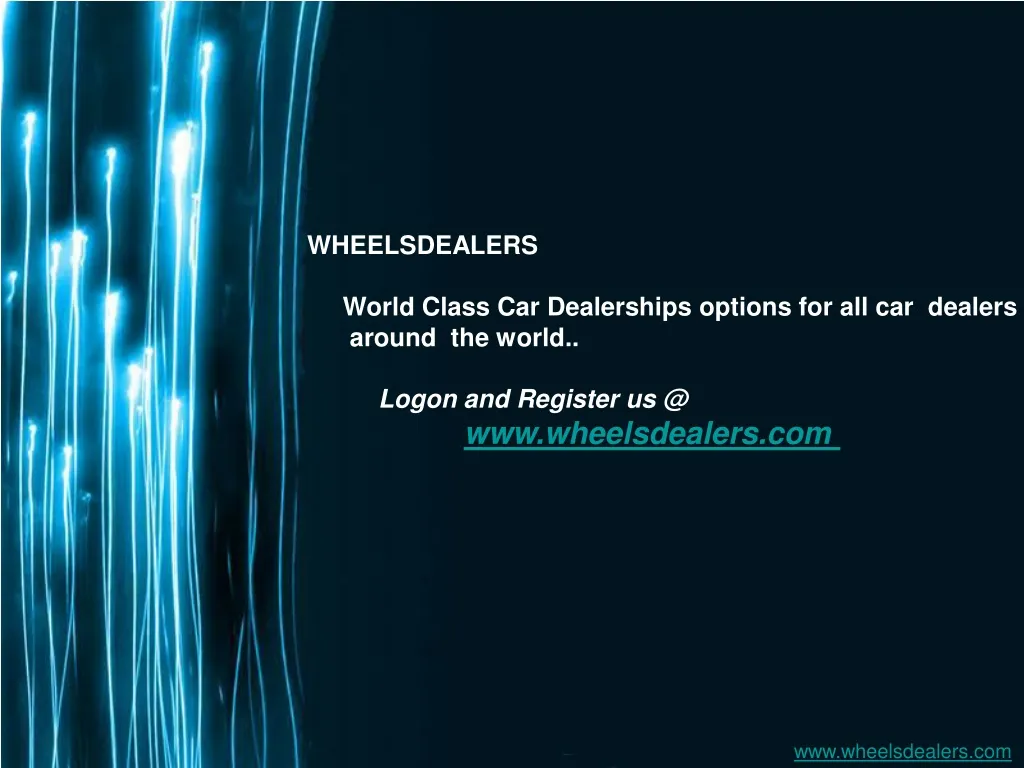 wheelsdealers world class car dealerships options