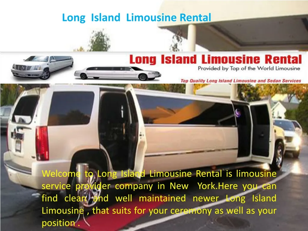 welcome to long island limousine rental