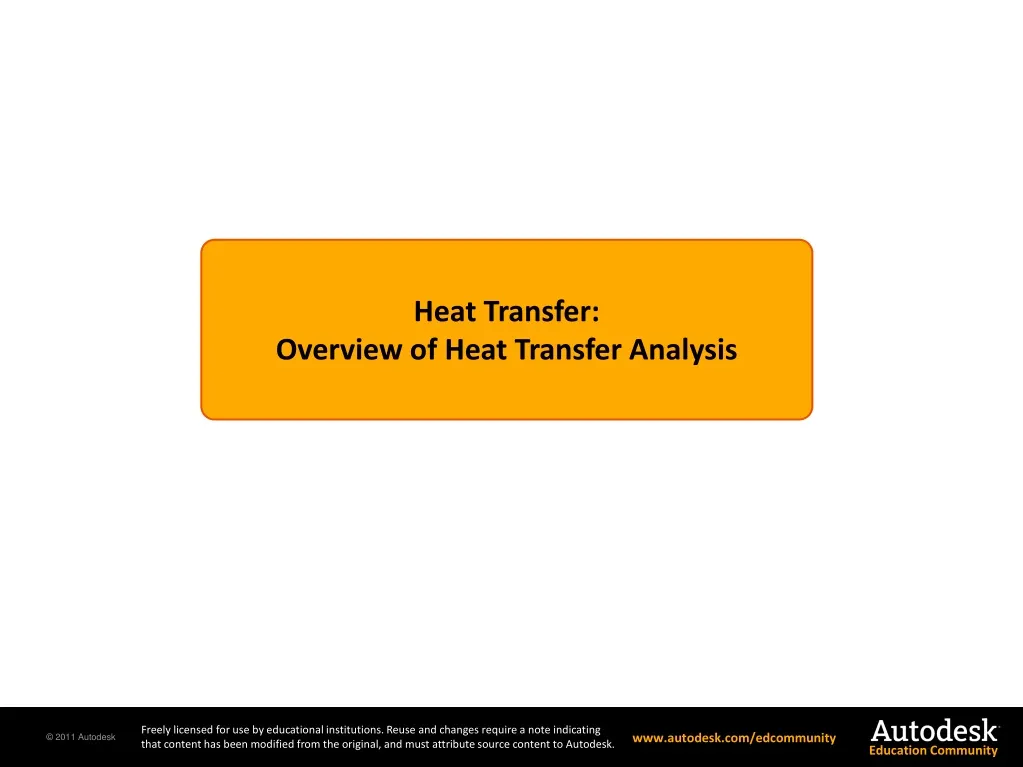 heat transfer overview of heat transfer analysis