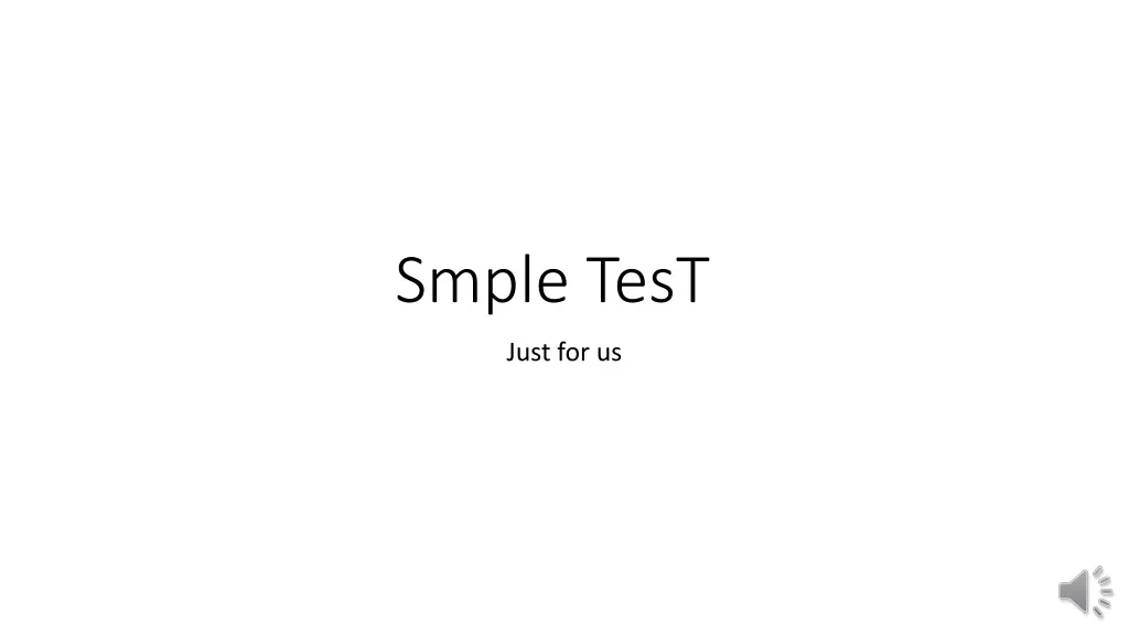 smple test