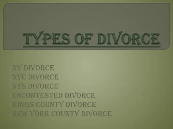 New York county divorce