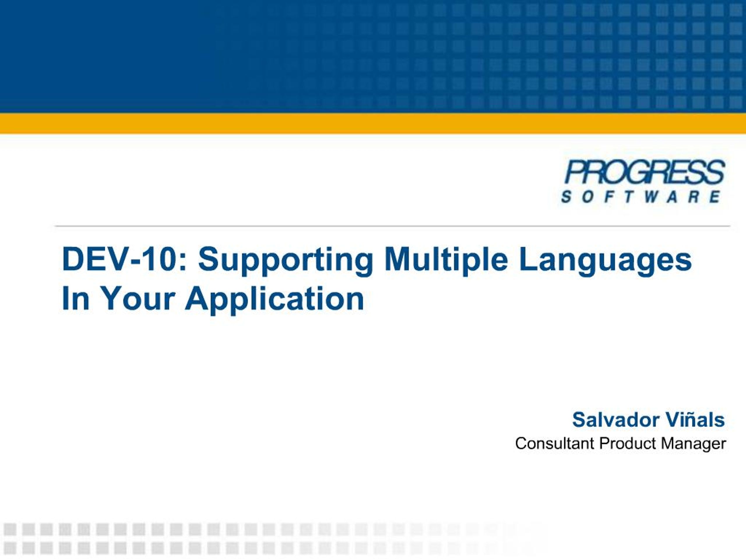 PPT - Enhancing Your Application: Supporting Multiple Languages with ...