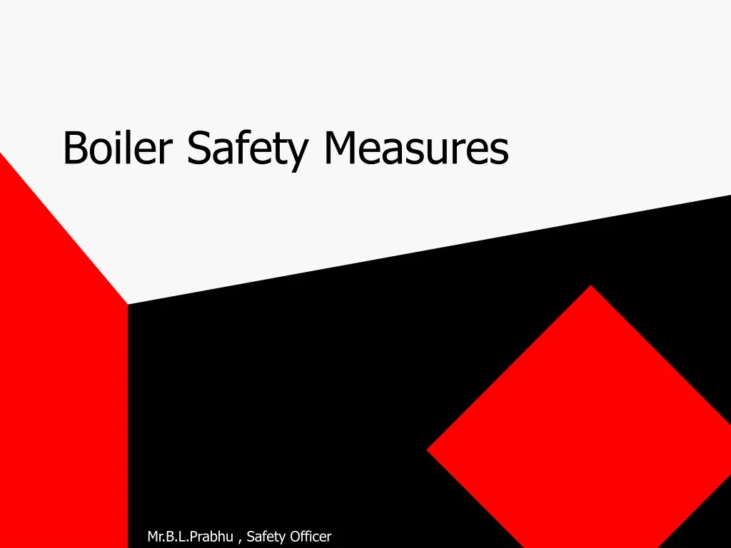 boiler safety measures