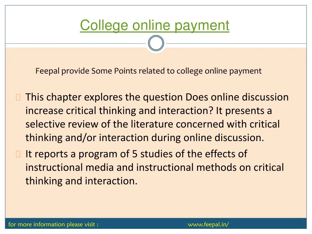 college online payment