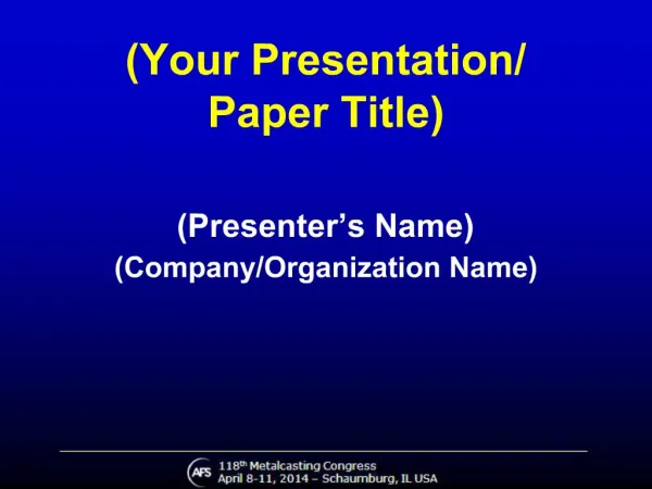 Your Presentation