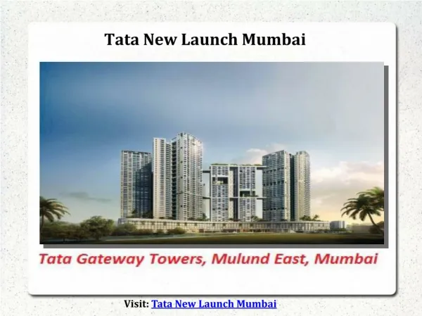 Tata Housing New Launch Mulund Mumbai