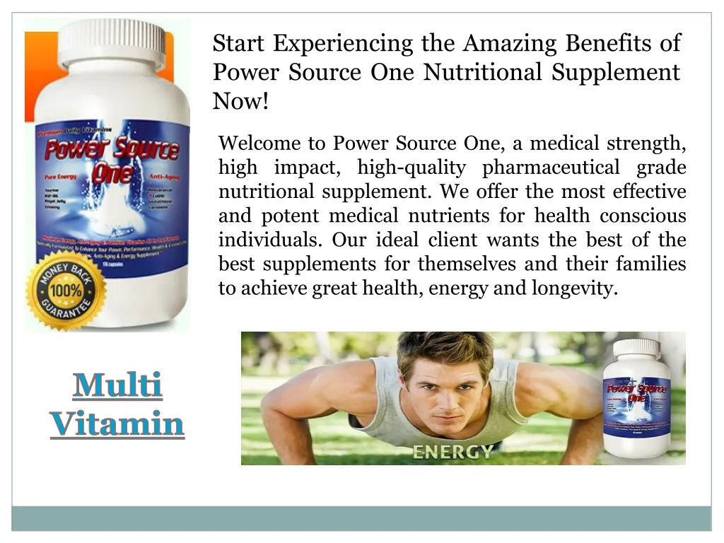 start experiencing the amazing benefits of power
