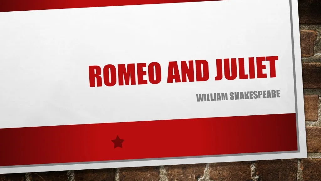 romeo and juliet