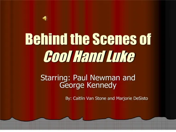 behind the scenes of cool hand luke