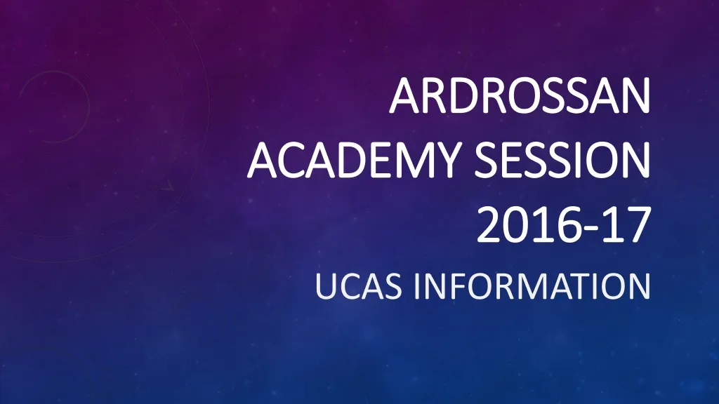 ardrossan academy session 2016 17
