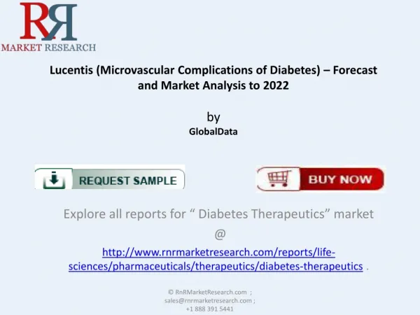 Lucentis (Microvascular Complications of Diabetes) Market An