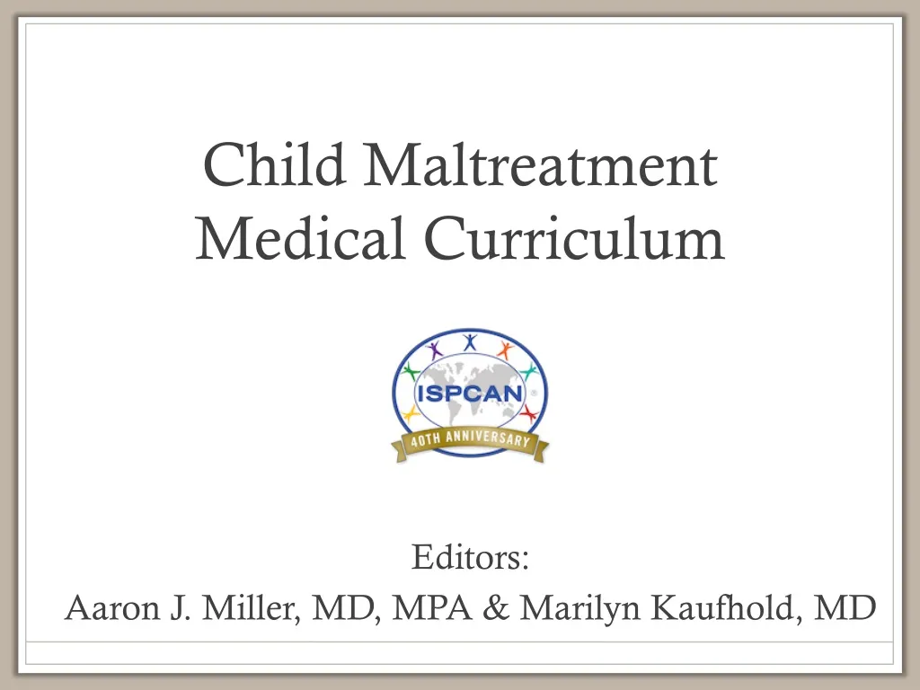 child maltreatment medical curriculum