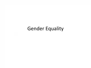 Gender Equality - slide 1