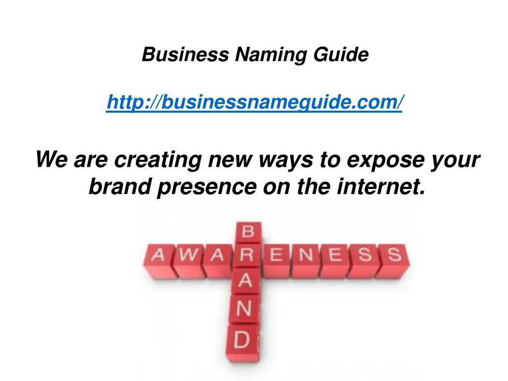 business naming guide http businessnameguide com