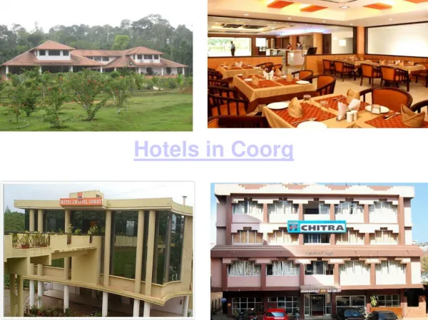 Hotels in Coorg