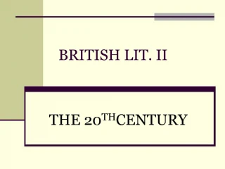 BRITISH LIT. II - slide 1