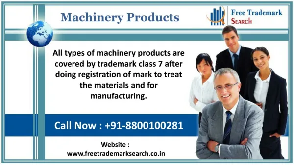 Trademark Class 7 | Machinery Products