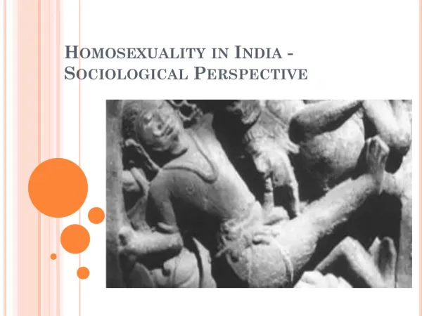 Homosexuality in India - Sociological Perspective