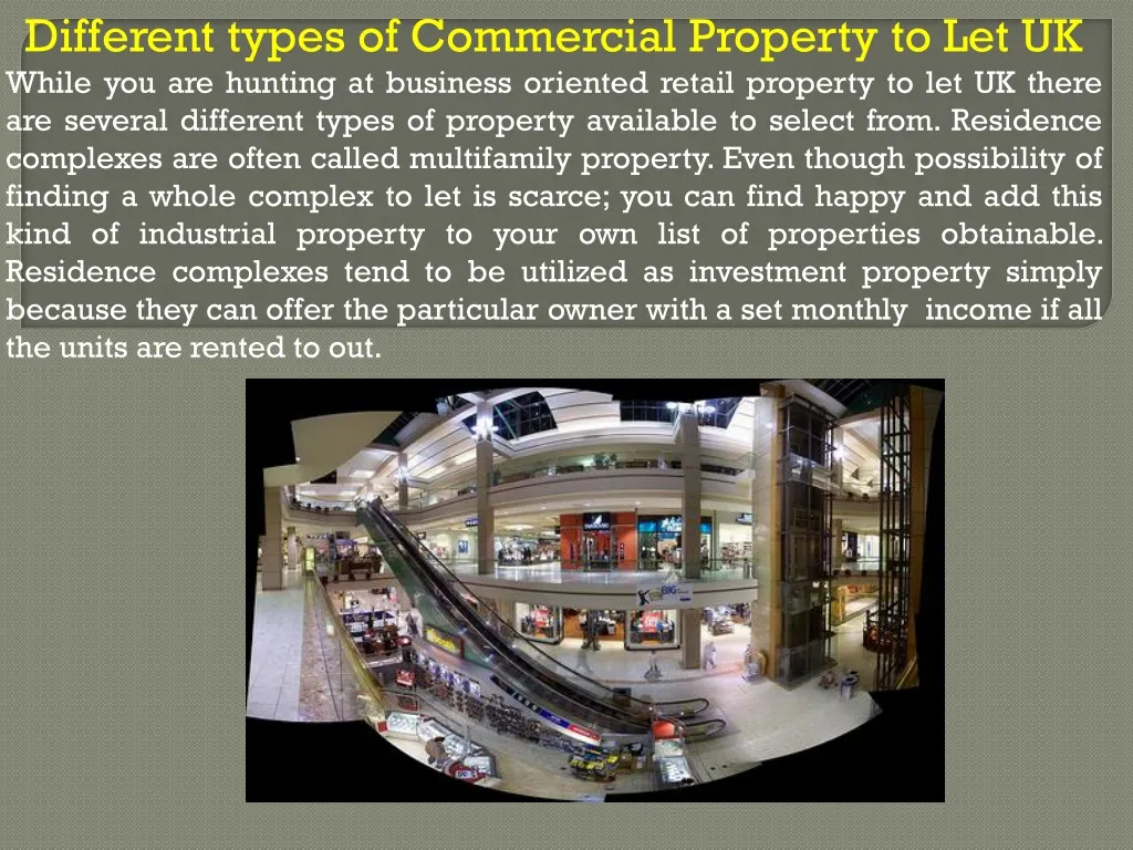 different types of commercial property
