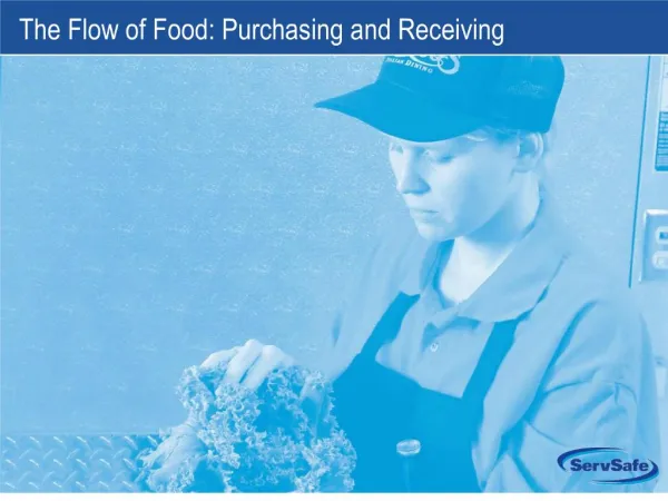 the flow of food: purchasing and receiving