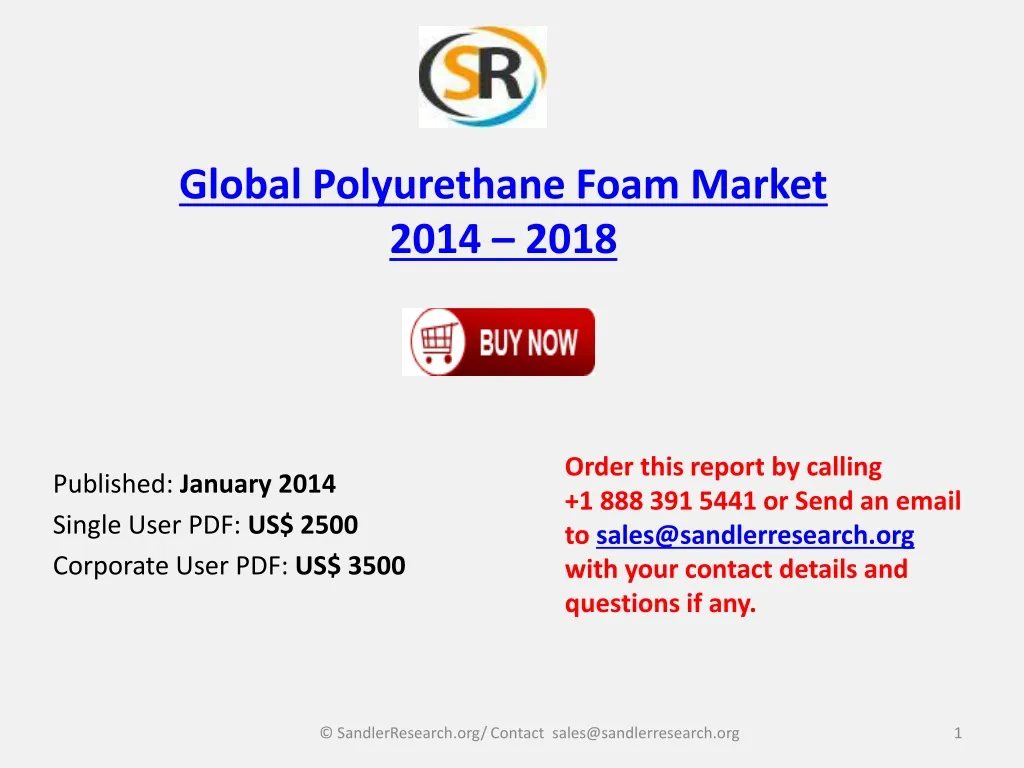 global polyurethane foam market 2014 2018