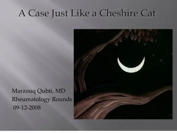a case just like a cheshire cat