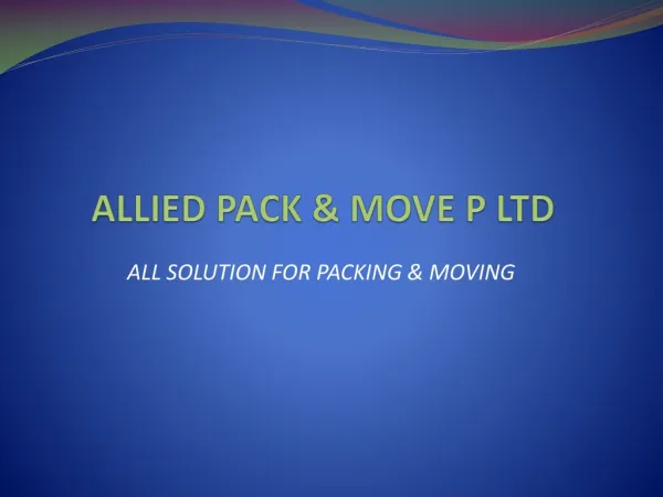 Packer and Movers in Delhi and Noida