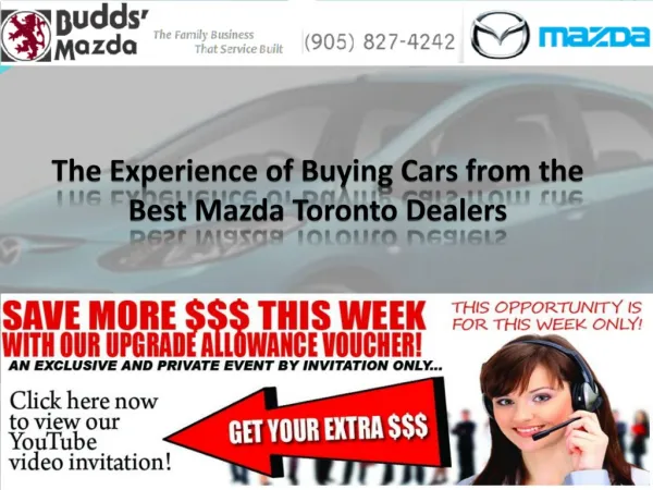 The Experience of Buying Cars from the Best Mazda Toronto Dealers