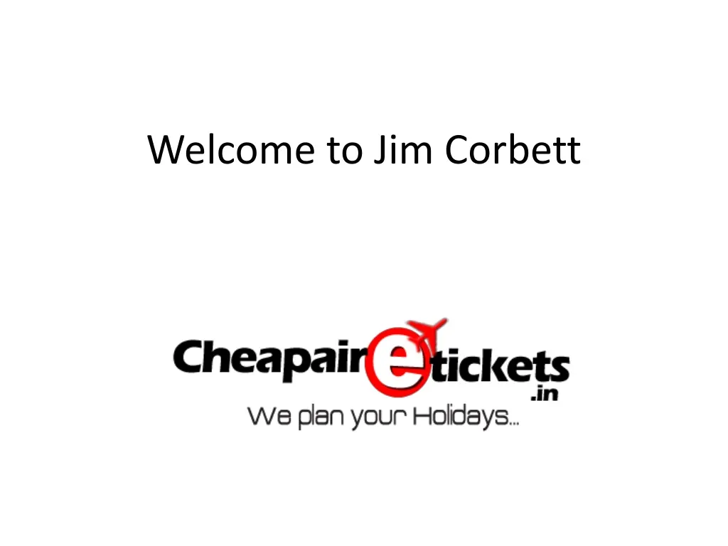 welcome to jim corbett