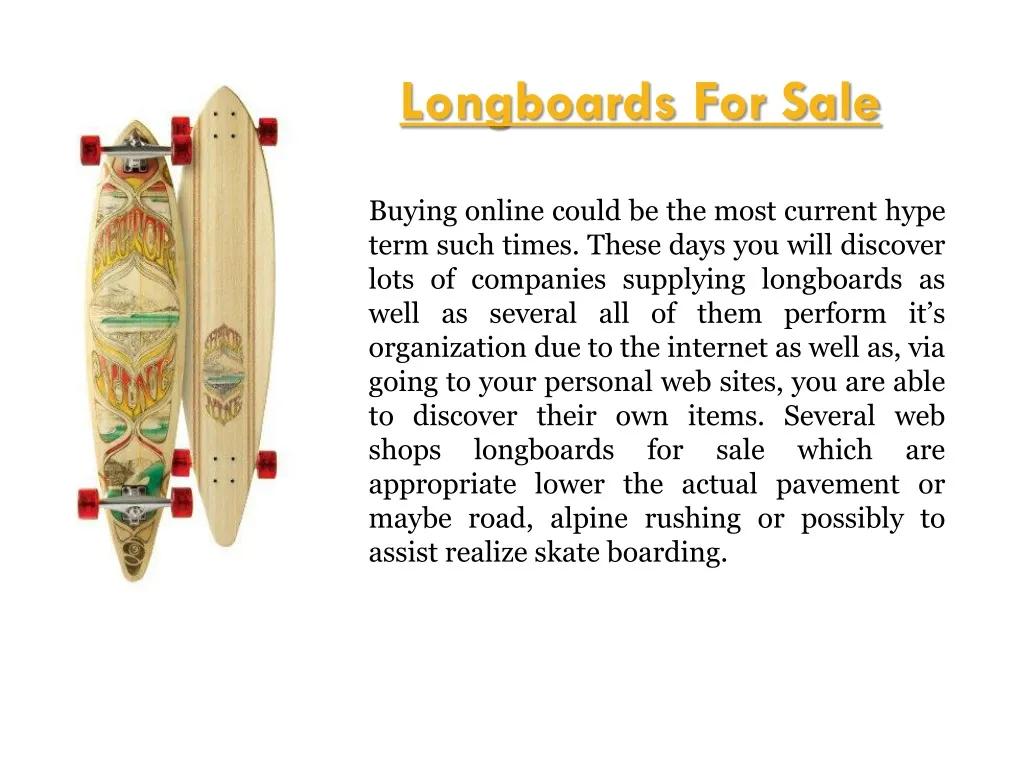 longboards for sale