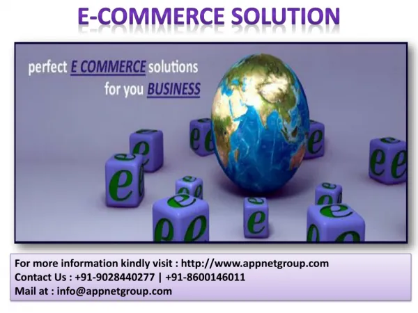 E-Commerce Solution(Wordpress,PHP,Zoomla,Maganto)